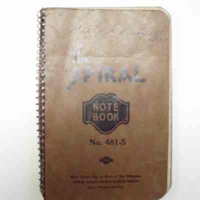 Spiral Notebook from Gertrude Evanoff