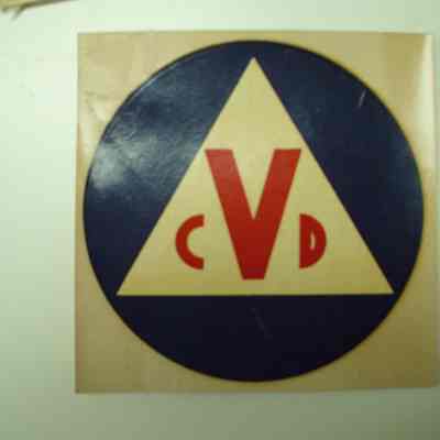 Civil Defense decal, 4.5"