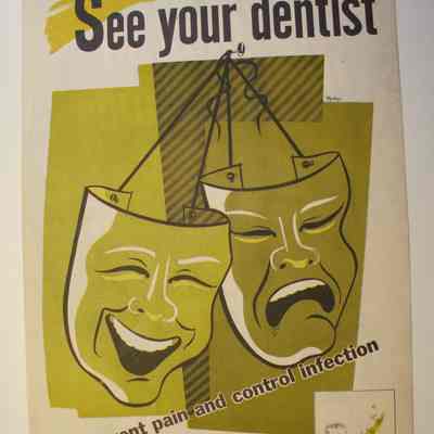 WWII Safety Poster, Dentist