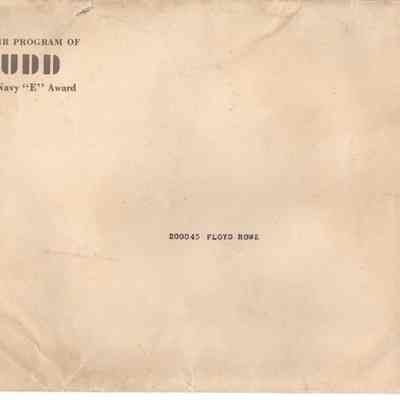 Budd Wheel E-Award Envelope