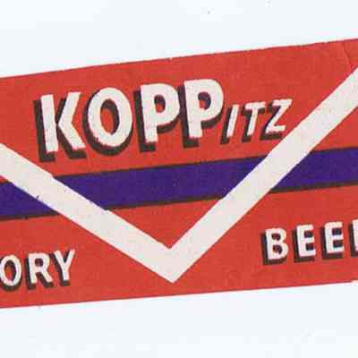Koppitz Beer Bottle Neck Label