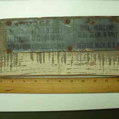 Dodge Headlight Box Board section
