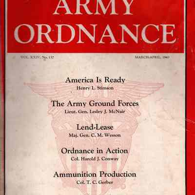 March-April 1943 issue of Army Ordnance Magazine