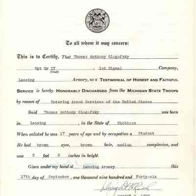 MST Discharge Certificate