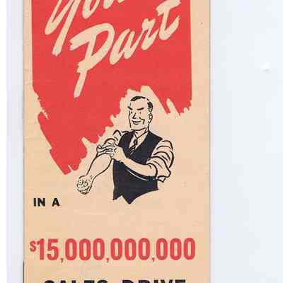 "Our Part" war bond sales booklet