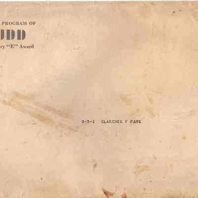 Budd Wheel E-Award Envelope