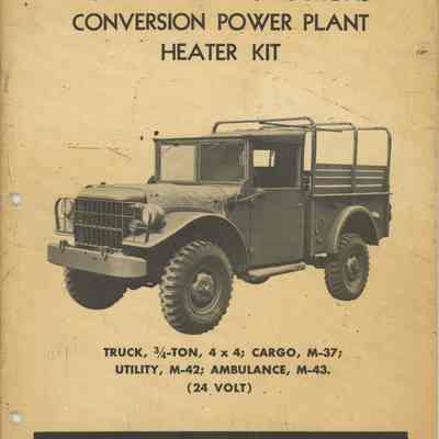 heater kit, truck, 3/4 ton, 4x4, cargo