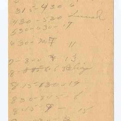 Rear: Penciled notes added