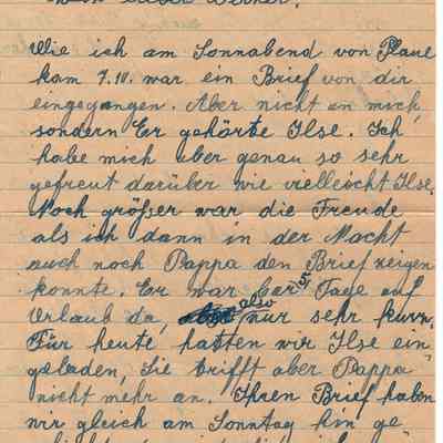 POW Letter, Werner Grund