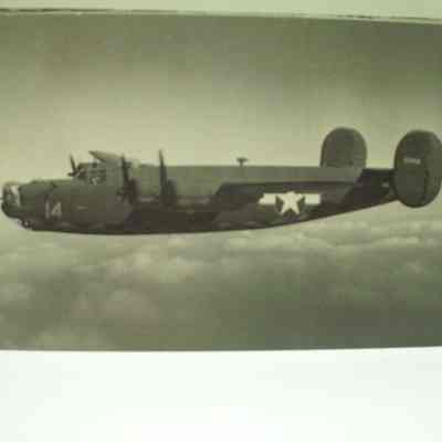 Ford postcard B-24 in Flight