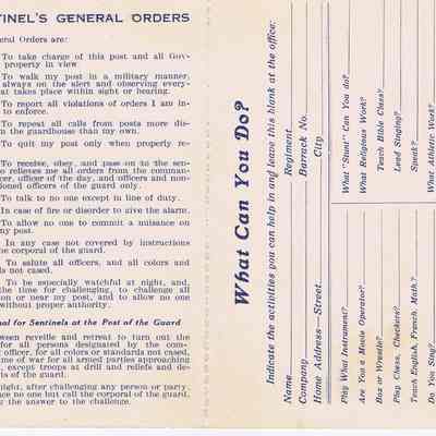 YMCA Triangle Hut Club flyer
