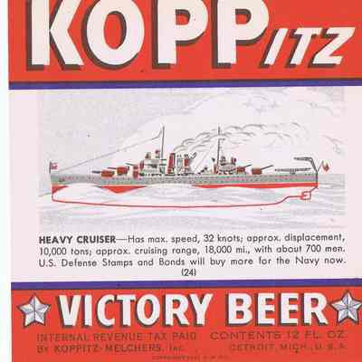 Koppitz Victory Beer label #24