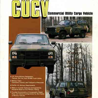 CUCV Information Folder