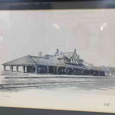 Railroad Depot Drawing