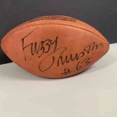Football -Autographed by Fuzzy Thurston