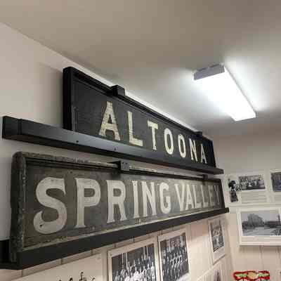 Altoona railroad depot sign