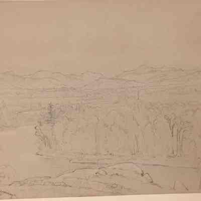 RIVER VALLEY AND DISTANT HILLS, CAMPTON, NH