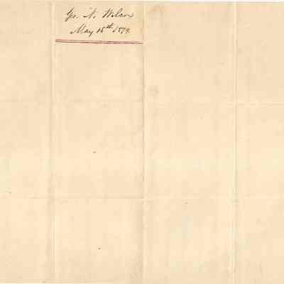 For reference only: George N Wilcox May 15, 1879