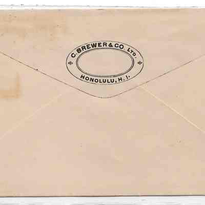 Author's Personal Collection: Sent from C. Brewer & Co. Ltd. Honolulu, HI