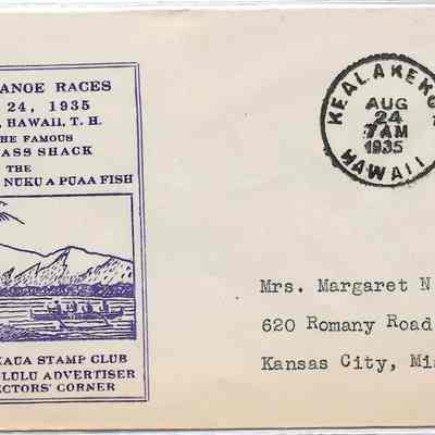 Hawaiian Canoe Races August 24, 1935