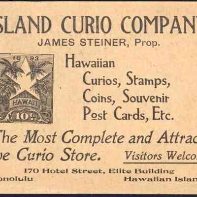 For reference only: Published by the Island Curio Company, James Steiner, Prop.