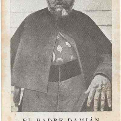 Author's Personal Collection: With an arm in a sling, with a foot in bandages, and with his leg dragging, Damien knew that his death was near. He was bedridden on 23 March 1889, and on 30 March, he made a general confession.[30] Damien died of leprosy at 8:00 a.m. on 15 April 1889, at the age of 49.[31] The next day, after the Mass was said by Father Moellers at St. Philomena's, the whole settlement followed the funeral cortège to the cemetery. Damien was laid to rest under the same pandanus tree where he first slept upon his arrival on Molokaʻi.[32]

Wikipedia ref nos