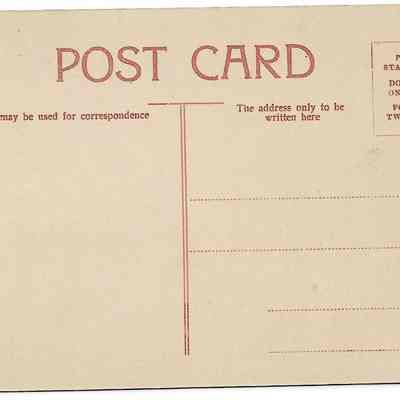 Author's Personal Collection: Unused postcard
