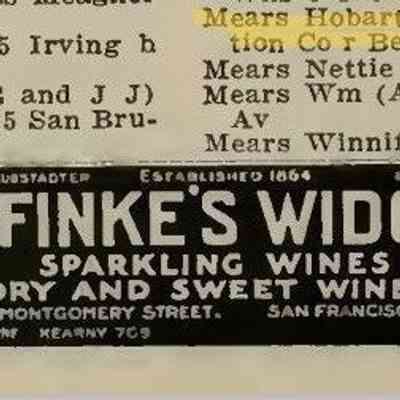 For reference only: San Francisco, CA City Directory 1917