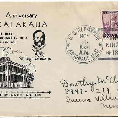 100th Anniversary King Kalakaua Born Nov 16, 1836