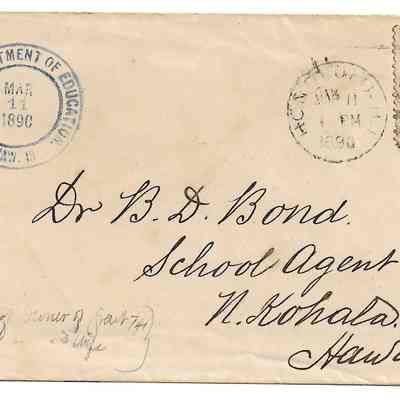 Dr. Benjamin D Bond of Kohala, Hawaii