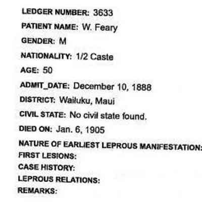 For reference only: Ledger Number 3633