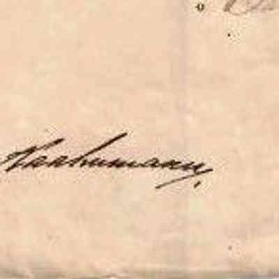 Author's Personal Collection: Enlarged signature of Kaahumanu