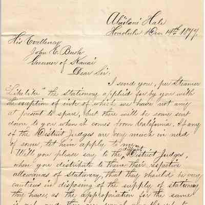 Antone Rosa Letter "Private Notation"