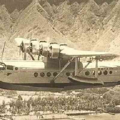 For reference only: Image of China Clipper off Hawaii