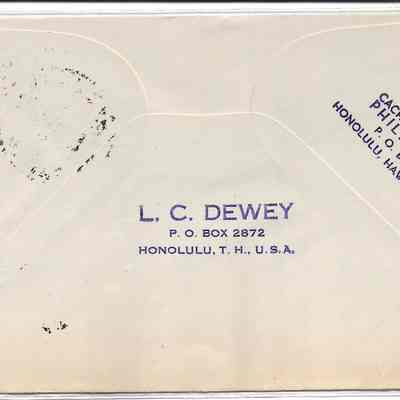 Author's Personal Collection: L. C. Dewey Cachet Maker
