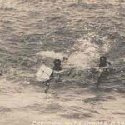 For reference only: Swimmers collecting dropped Tin Cans
