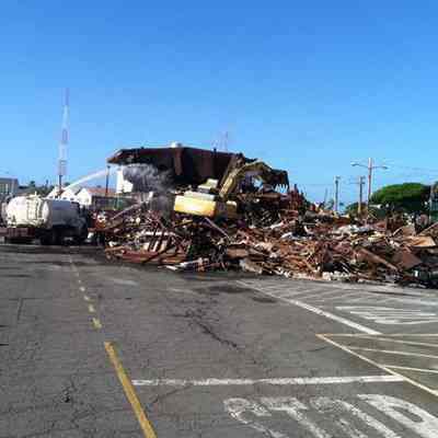 For reference only: The former Fisherman’s Wharf restaurant at Kewalo Basin was demolished Thursday morning as part of a redevelopment plan by the Office of Hawaiian Affairs.

OHA intends to develop the prime waterfront site in the coming years and wants to remove the old restaurant building now in part because it’s become something of an eyesore and is too costly to rehabilitate for interim use.

Per Star Advertiser Nov 20, 2014