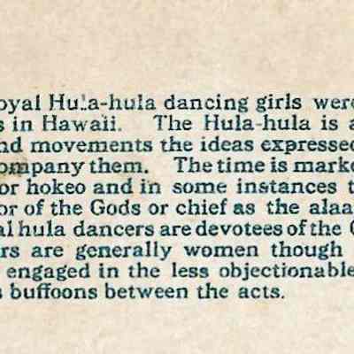 Author's Personal Collection: Enlarged View of the Commentary of the postcard