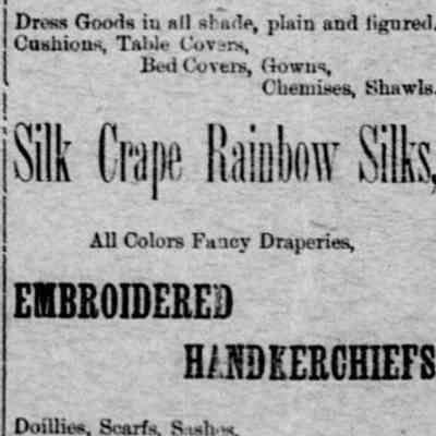 For reference only: Enlargement of Advertisement from Hawaii Holomua, Volume III, Number 125, 29 May 1894