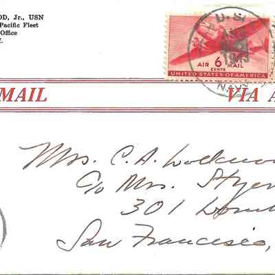 Rear Admiral C. A. Lockwood Jr. Signed Cover