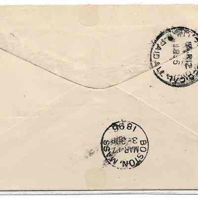 Author's Personal Collection: Cover has cancellations from Honolulu, San Francisco and finally Boston MA.