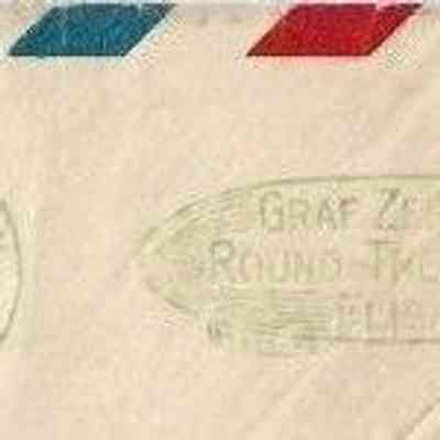 Author's Personal Collection: Postmarked Aug 29, 1929 Lakehurst, N.J.