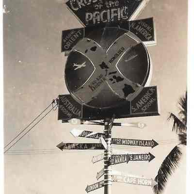 Author's Personal Collection: Enlarged image of neon sign - Circa 1941