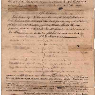 Author's Personal Collection: Document signed Kamehameha with (Kuhina Nui) Keoni Ana signed and seal dated January 15, 1852.