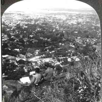 Boys enjoying the view of Honolulu