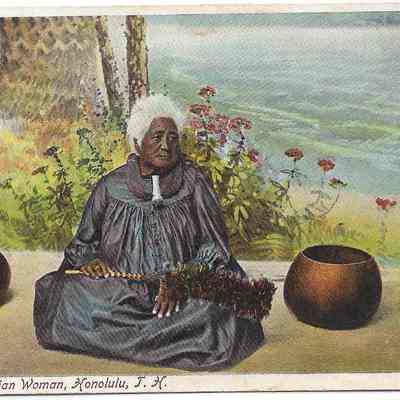 Old Hawaiian Woman, Honolulu, T.H. (Territory of Hawaii)