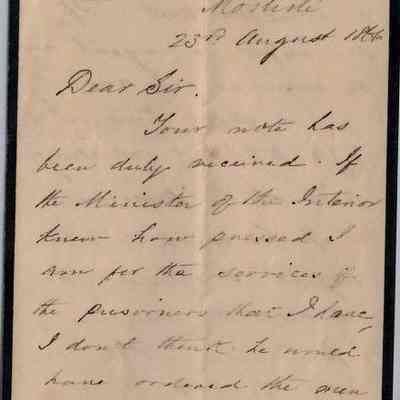 King Kamehameha V Signed Letter On Royal Letterhead