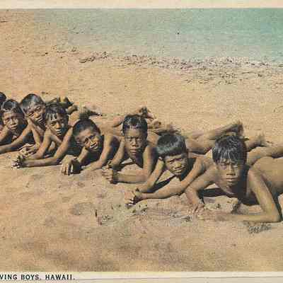 A Group of Diving Boys, Hawaii