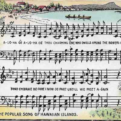 Aloha Oe, The Popular Song of Hawaiian Islands