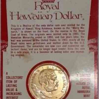 For reference only - Tip: Right click to enlarge image.: Circa 1969 by Royal Hawaiian Mint